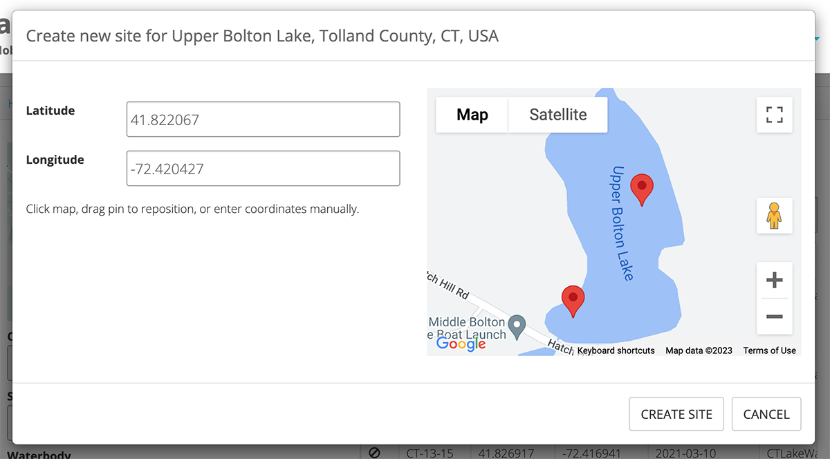lake observer screenshot