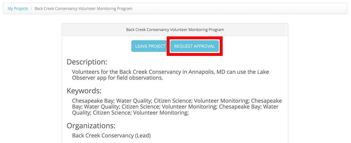 lake observer screenshot