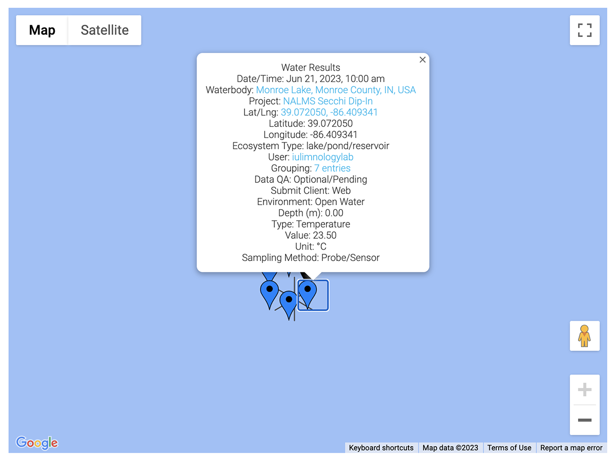 lake observer screenshot