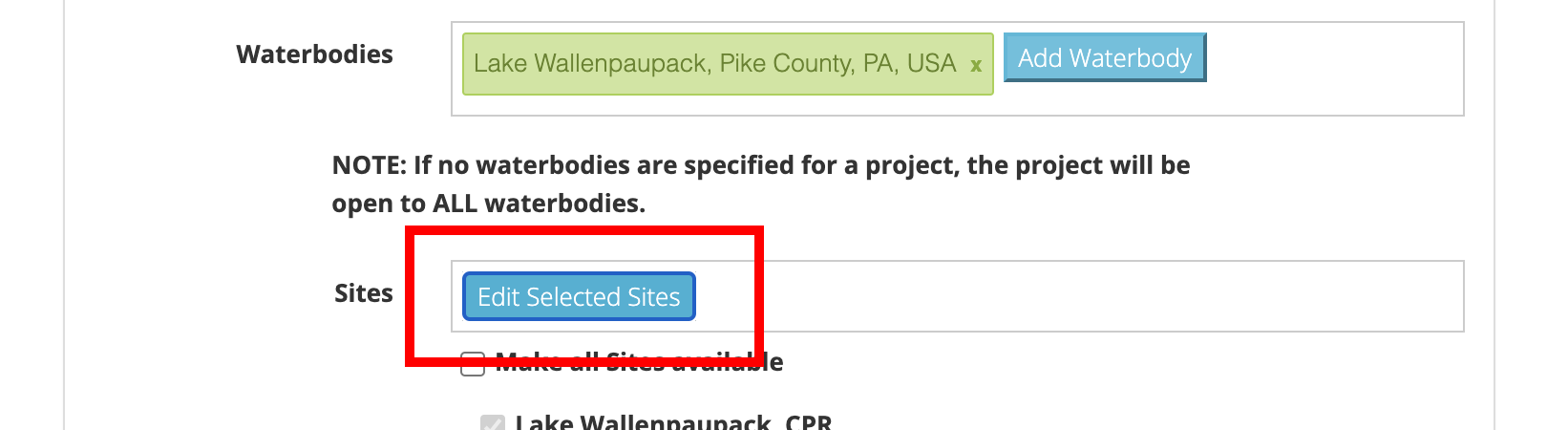 lake observer screenshot