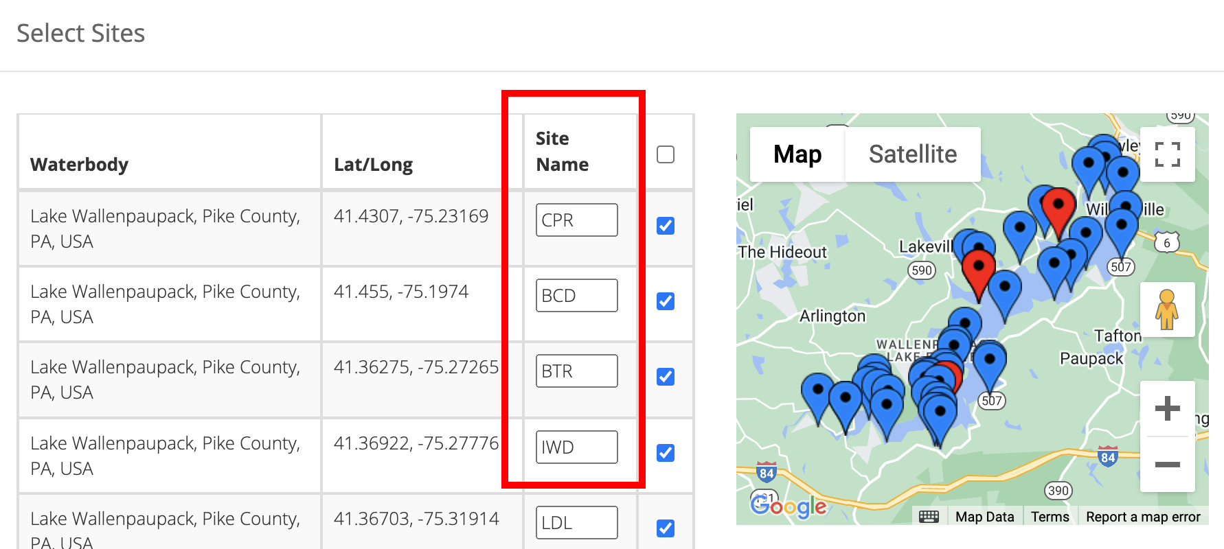 lake observer screenshot